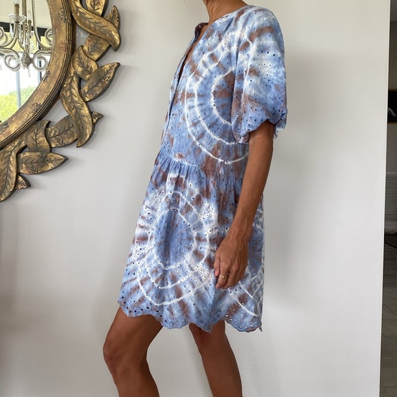 Stitchdrop eyelet tie dye dress - Picture 4 of 14